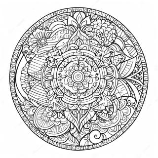 Spirituelles Mandala Ausmalbild 82212-23781