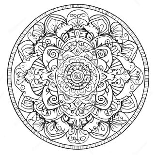 Spirituelles Mandala Ausmalbild 82212-23782