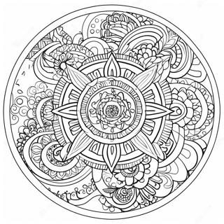 Spirituelles Mandala Ausmalbild 82212-23784