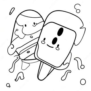 Buntes Eis Am Stiel Ausmalbild Ausmalbilder