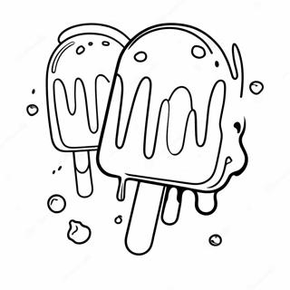 Schmelzendes Eis Am Stiel Ausmalbild Ausmalbilder