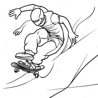 Skateboardfahrer Macht Einen Flip Ausmalbild 82857-24292