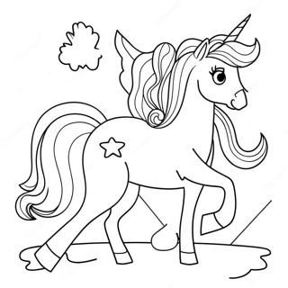 Abenteuerliche Einhorn Prinzessin Ausmalbild 82884 24313