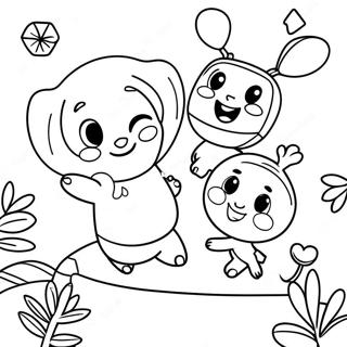 Cocomelon Freunde Haben Spass Ausmalbild 8292-668