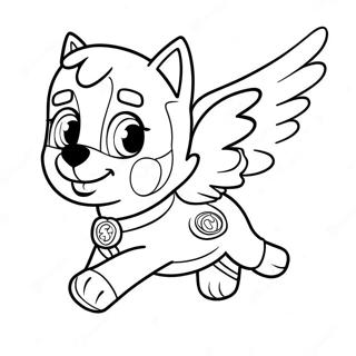 Skye Fliegendes Paw Patrol Ausmalbild 829-1459