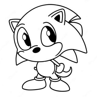 Sonic Der Igel Mit Weihnachtsmutze Ausmalbild 83011-24406