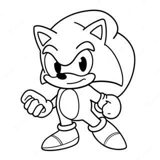 Sonic Der Igel Mit Weihnachtsmutze Ausmalbild 83011-24408