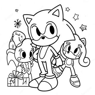 Sonic Und Freunde Weihnachtsabenteuer Ausmalbild 83012 24409