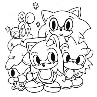 Sonic Und Freunde Weihnachtsabenteuer Ausmalbild 83012 24412