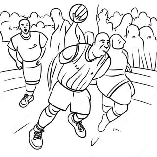 Aufregende Nba Spielszene Ausmalbild 83040 24439