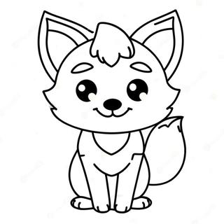 Kawaii Fuchs Ausmalbild 83087-24463