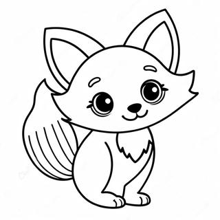Kawaii Fuchs Ausmalbild 83087-24464