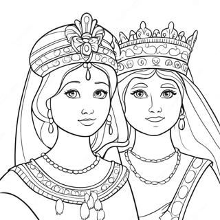 Mutige Konigin Esther Ausmalbild 83138-24507