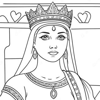 Mutige Konigin Esther Ausmalbild 83138-24508