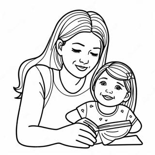 Kreative Mama Und Tochter Ausmalbild 83320 24658