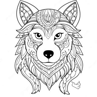 Mythischer Wolf Ausmalbild 83341-24663