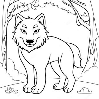 Mythischer Wolf Ausmalbild 83341-24664