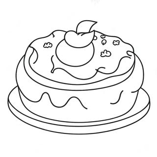 Charmante Torte Backen Ausmalbild Ausmalbilder