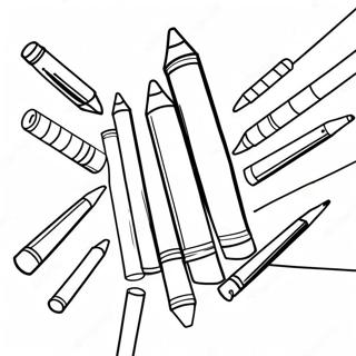 Buntes Buntstift Ausmalbild 83625 24894