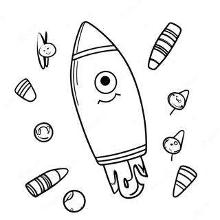 Niedliches Buntstift Charakter Ausmalbild 83626 24897