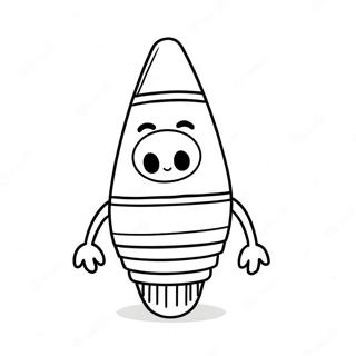 Niedliches Buntstift Charakter Ausmalbild 83626 24899