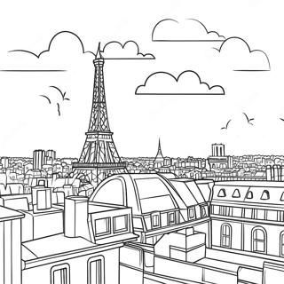 Schone Pariser Skyline Ausmalbild 83782-25024