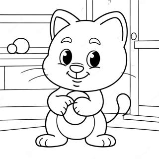 Sprechender Tom Spielt Mit Einem Ball Ausmalbild 83833-25063