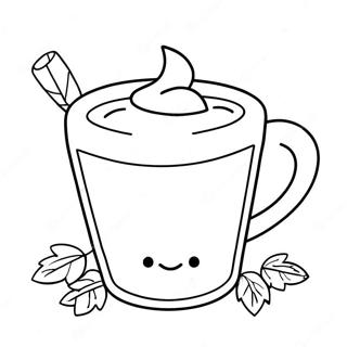 Liebenswerter Heisse Schokolade Tasse Ausmalbild 84366-25471