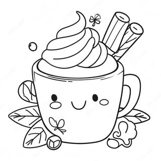 Festliche Heisse Schokolade Mit Marshmallows Ausmalbild 84367-25476