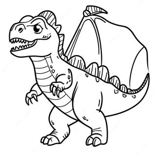 Indominus Rex Brullend Ausmalbild 84600 25653