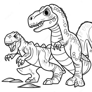 Indominus Rex Gegen T Rex Ausmalbild 84602-25661