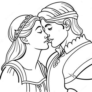 Romantisches Romeo Und Julia Ausmalbild 84701-25729