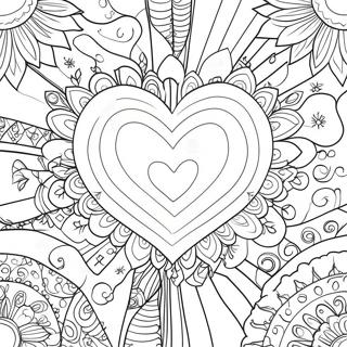 Charmantes Herz Mit Kreuz Ausmalbild 84755 25783