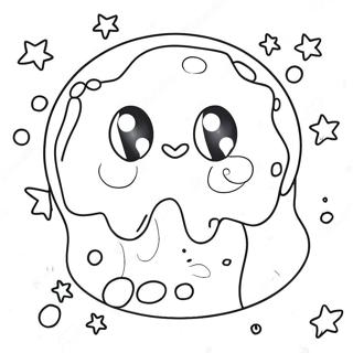 Funkelnde Glitzer Schleim Ausmalbild 84881 25961