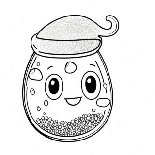 Funkelnde Glitzer Schleim Ausmalbild 84881 25962