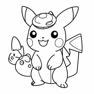 Niedliche Pokemon In Kostümen Ausmalbild Ausmalbilder