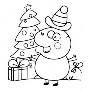 Peppa Wutz Weihnachtsausmalbild 85261-26246