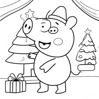 Peppa Wutz Weihnachtsausmalbild 85261-26247