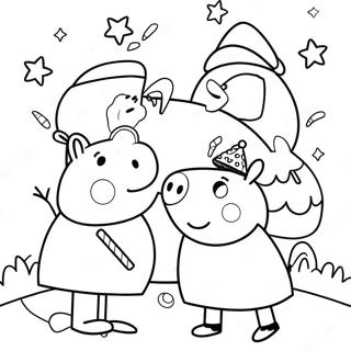 Peppa Wutz Und Freunde Weihnachtsabenteuer Ausmalbild 85262-26249