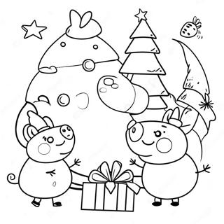 Peppa Wutz Und Freunde Weihnachtsabenteuer Ausmalbild 85262-26250