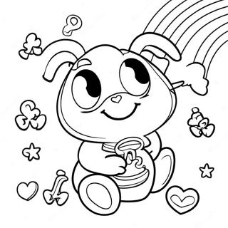 Glucksbringer Mit Regenbogen Ausmalbild 85572 26499