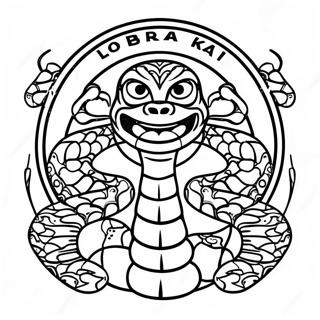 Cobra Kai Logo Ausmalbild 85595-26508