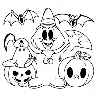 Gruselige Disney Figuren Halloween Ausmalbild Ausmalbilder