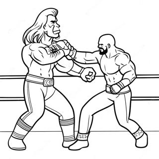 Wwe Wrestler In Aktion Ausmalbild 86032-26852