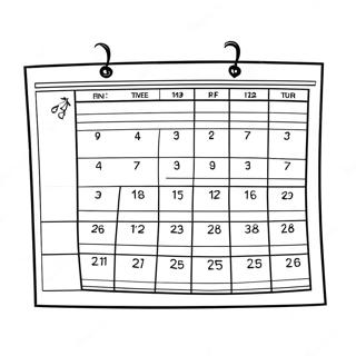 Kalender Ausmalbilder