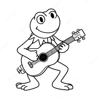 Kermit Der Frosch Spielt Gitarre Ausmalbild 86285-27050