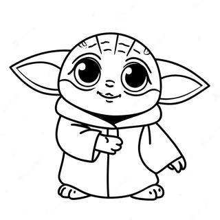 Niedlicher Baby Yoda Mit Grossen Augen Ausmalbild 8651-2483