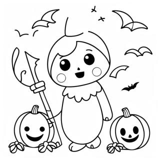 Halloween Kawaii Ausmalbild 86748-27409