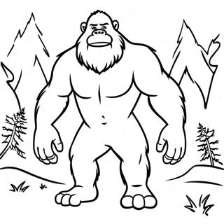 Bigfoot Ausmalbilder