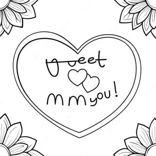 Susses Ich Liebe Dich Mama Ausmalbild 86876-27515